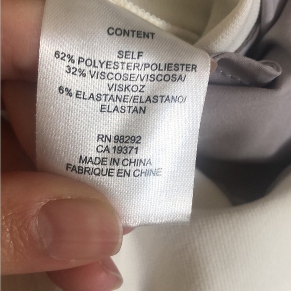 Tibi Wide Leg Trousers Dress Pants Side Slit White Size 12 - Picture 5 of 5